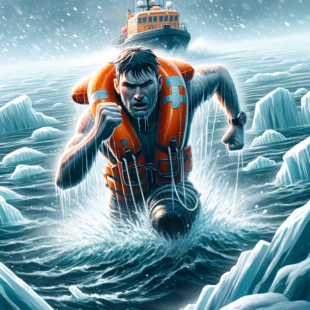 what should you do if you fall overboard into cold water